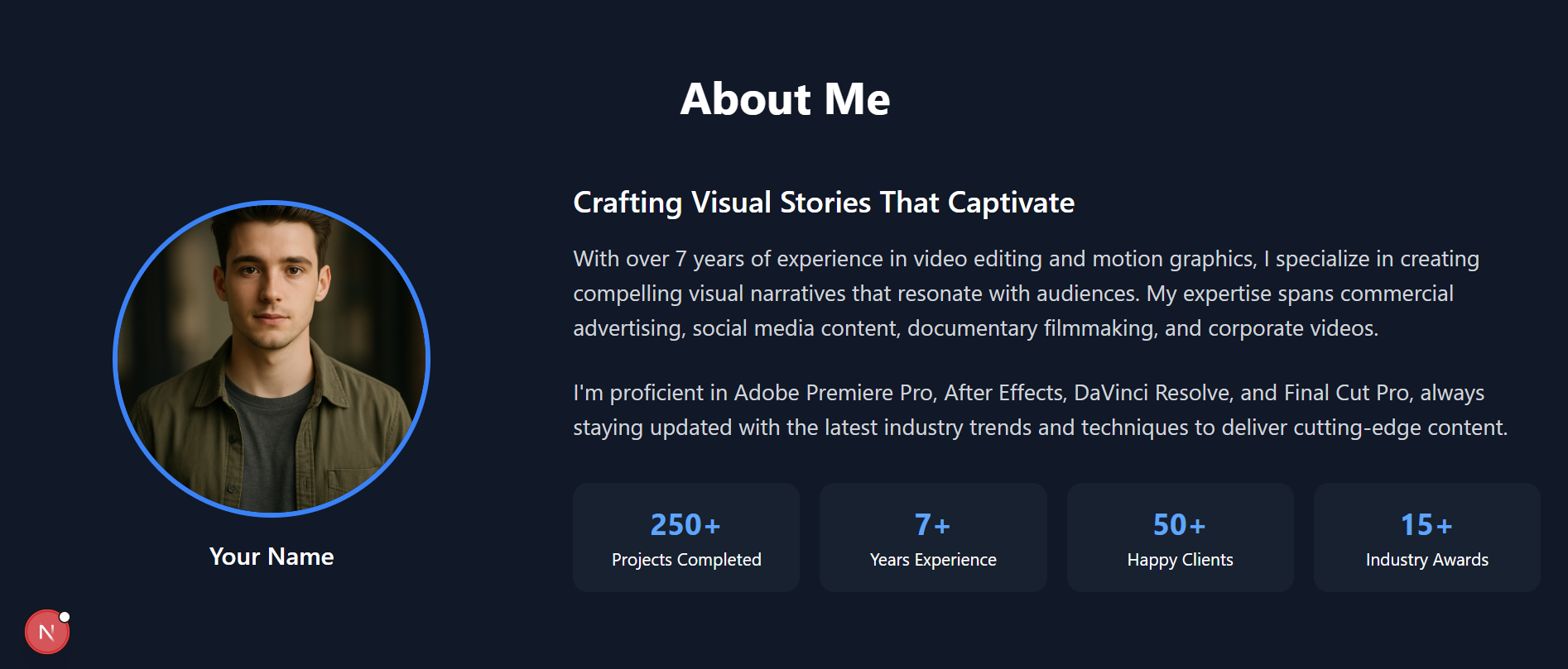Portfolio Website Preview
